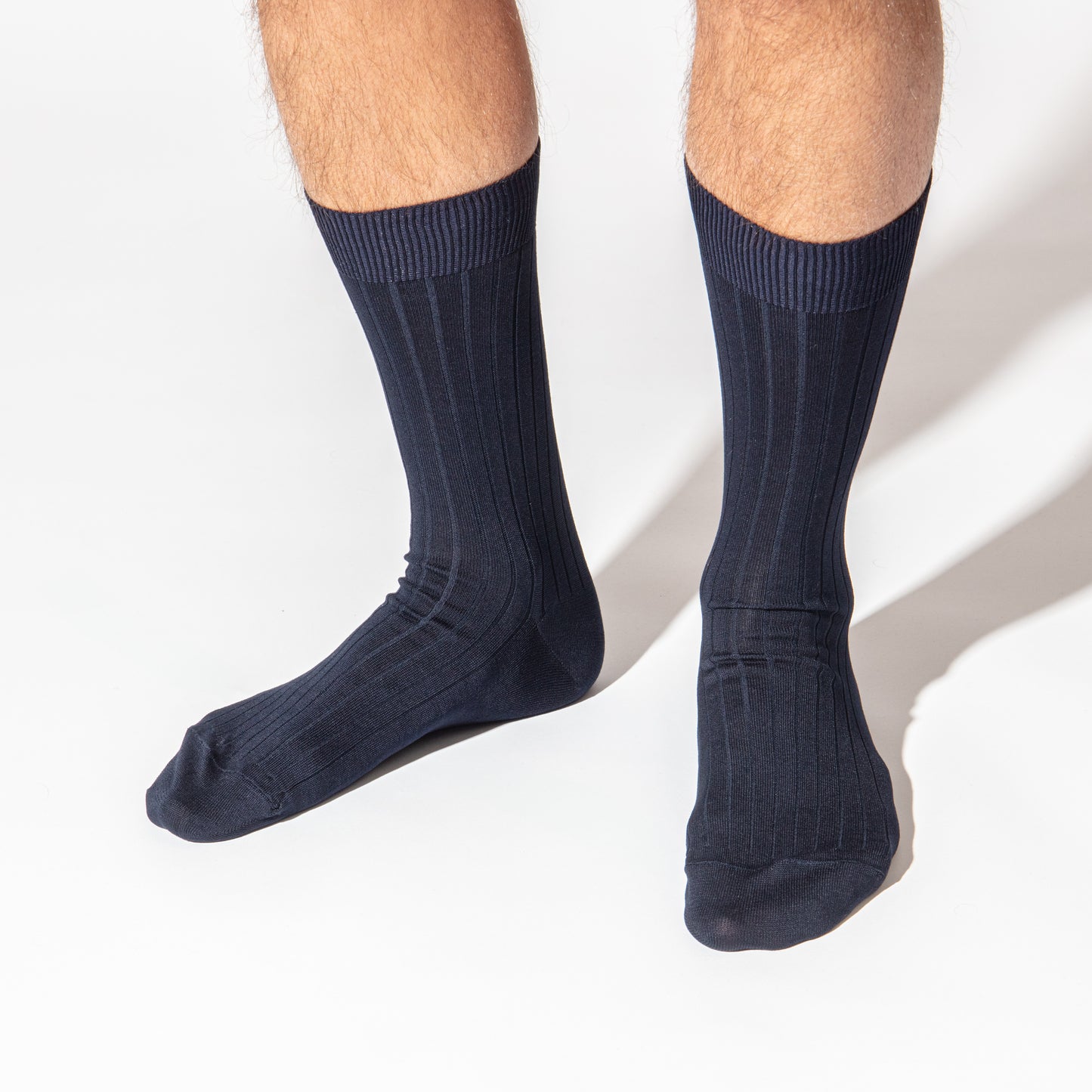 blu navy. ribbed