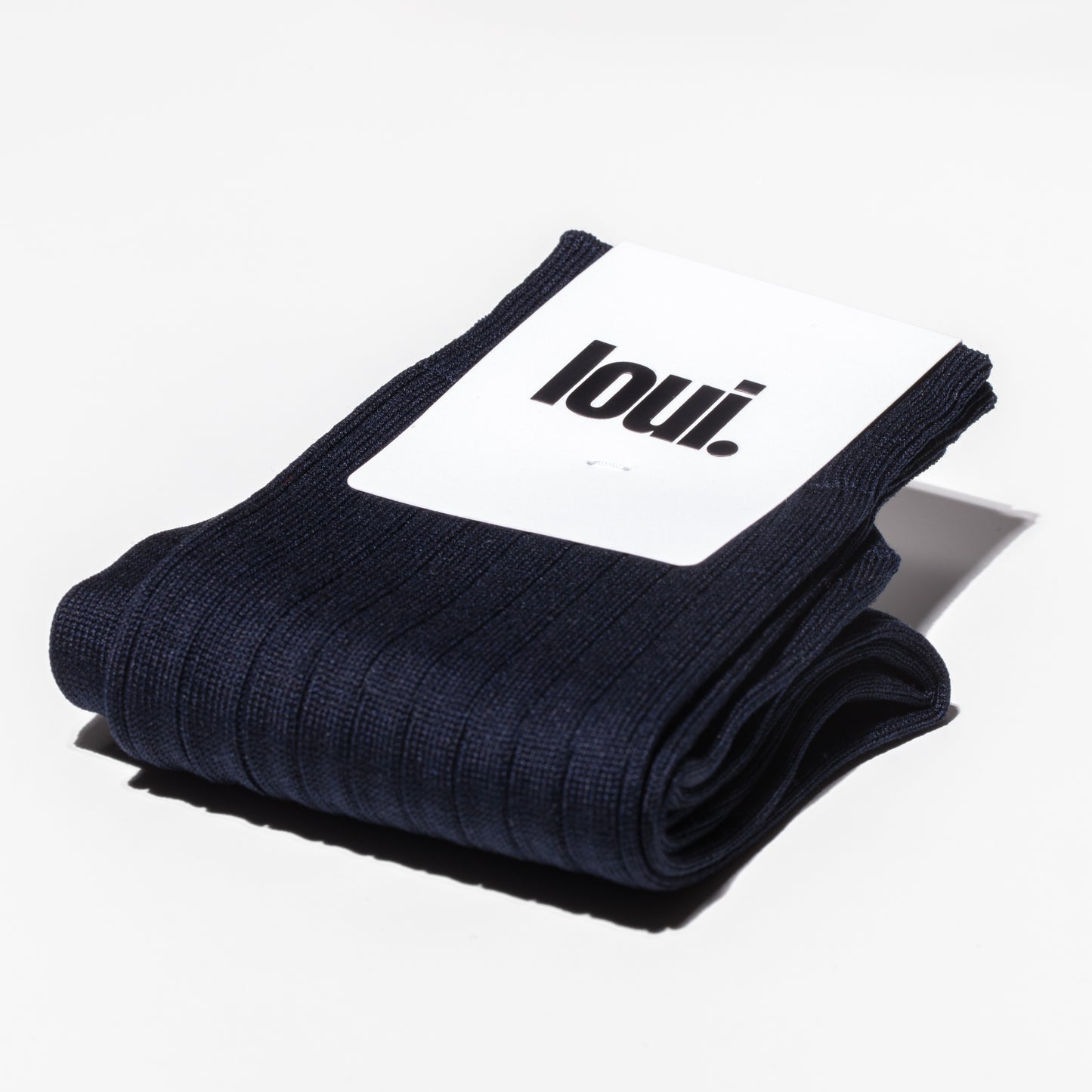 blu navy. ribbed