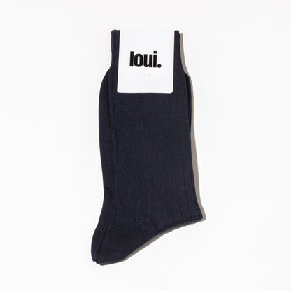 blu navy. ribbed