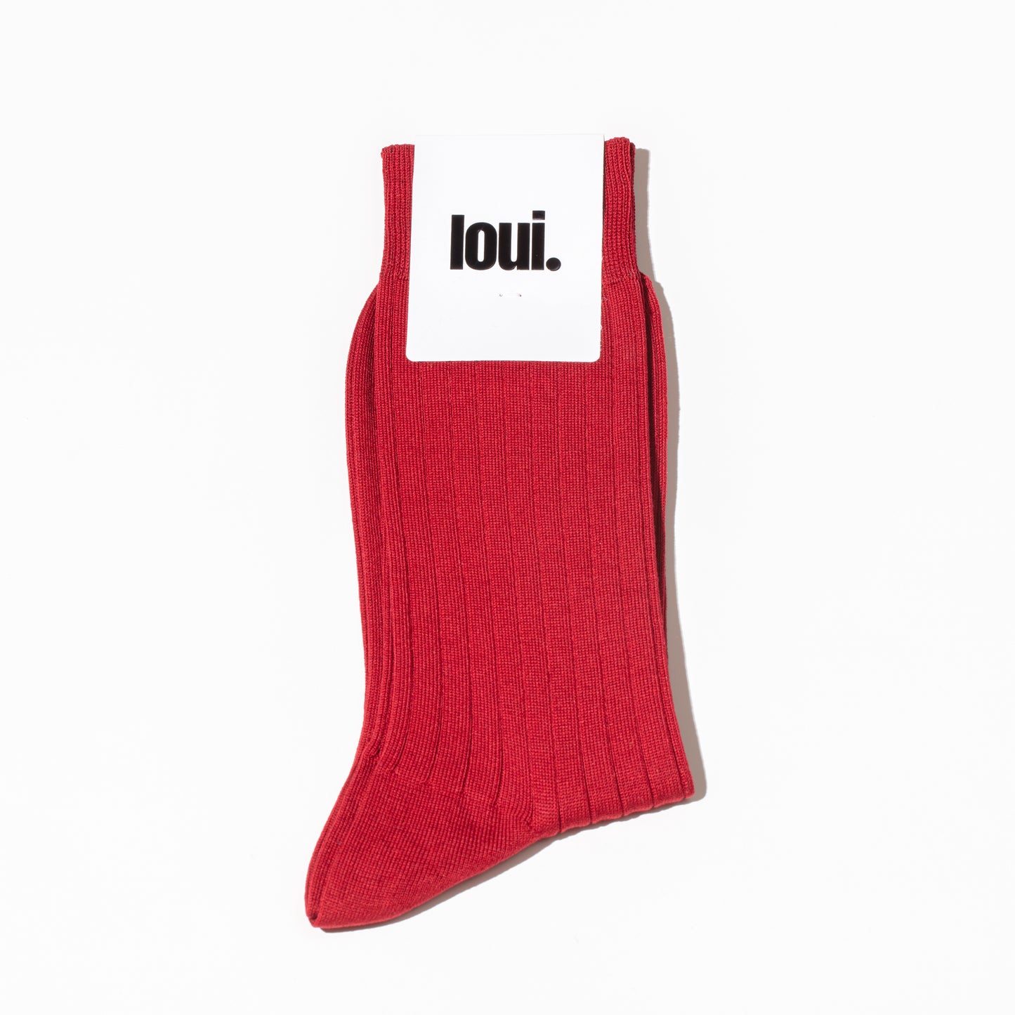 rosso scuro. ribbed